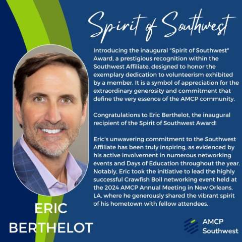 Spirit of Southwest honoree Eric Berthelot