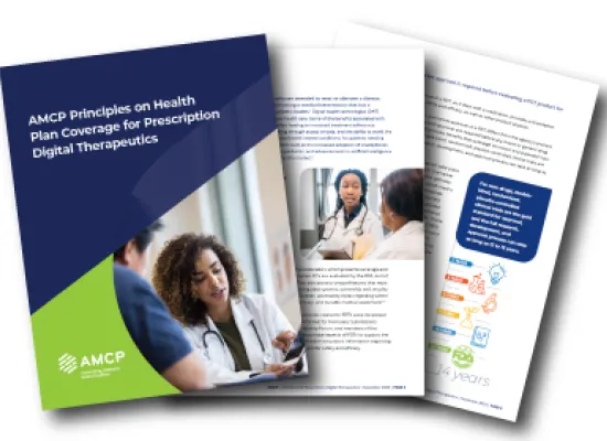 AMCP Principles on Health Plan Coverage for Prescription Digital Therapeutics Cover