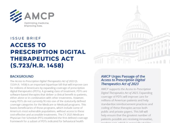 AMCP Issue Brief - PDTs