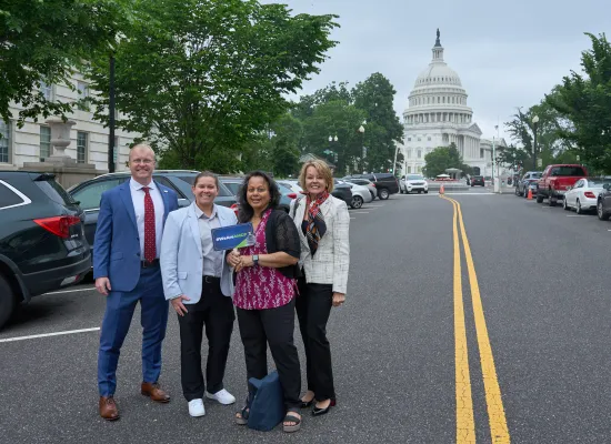 AMCP CEO Susan Cantrell with Members at Legislative Days 2024