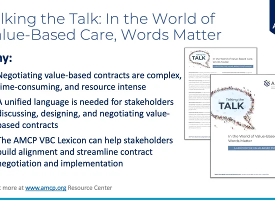 AMCP Vale-Based Care Lexicon - Presentation Cover