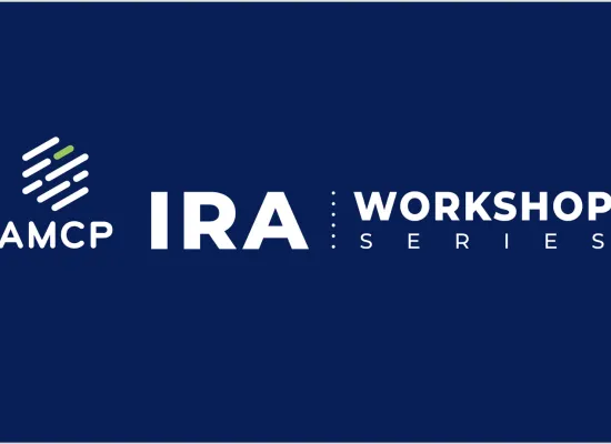 Logo for AMCP's IRA Workshop Series