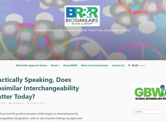 Practically speaking, does biosimilar interchangeability matter today