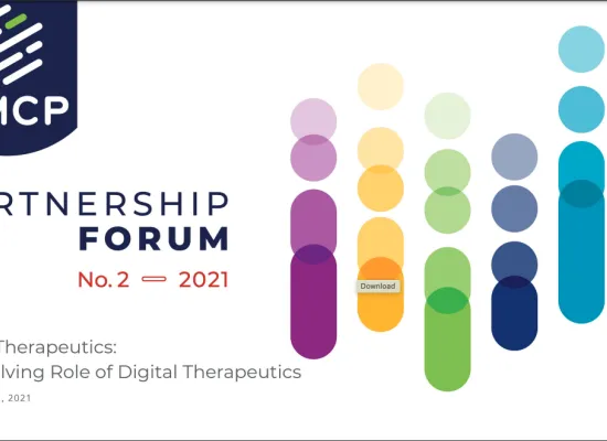 Digital Therapeutics Partnership Forum