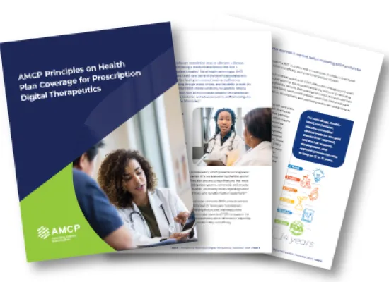 AMCP Principles on Health Plan Coverage for Prescription Digital Therapeutics Cover