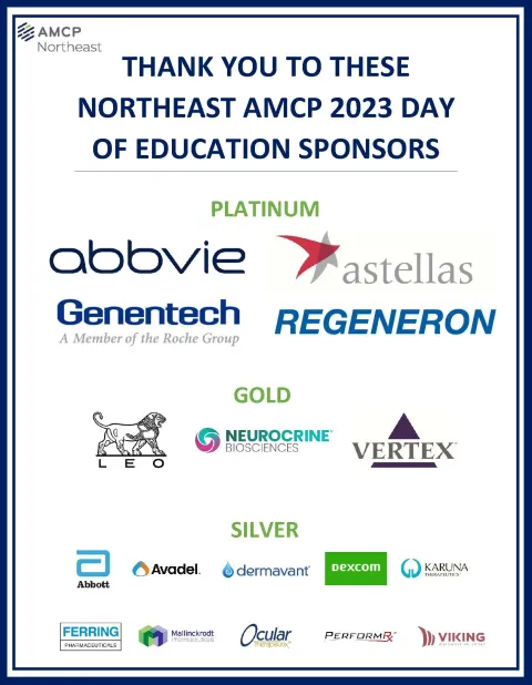 Northeast AMCP&#039;s Generous DOE Sponsors 2023