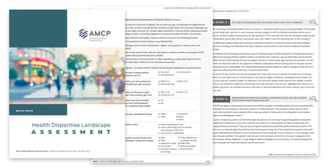AMCP Health Disparities White Paper - Thumbnail