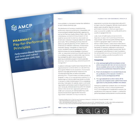 Pay-per-performance Principles